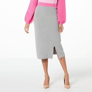 NWT SIZE 3X Victor Glemaud Pink and Gray Pencil Skirt
